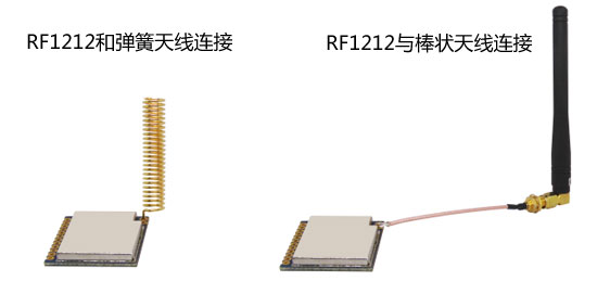RF無線收發(fā)模塊和通信天線連接