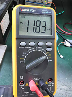 實(shí)測接收電流