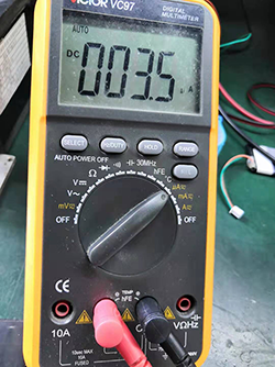 實(shí)測休眠電流