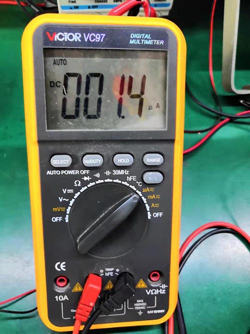 LoRa1262實測休眠電流