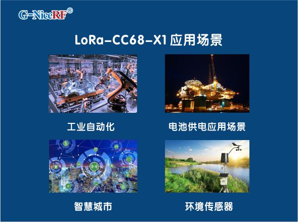 LoRa模塊LoRa-CC68-X1適用于物聯(lián)網(wǎng)和電池供電的應(yīng)用場景